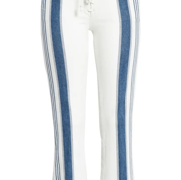 Le Crop Mini Boot Baja Stripe Jean's Size 25 New - Picture 4 of 13